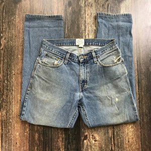 ST. JOHN'S BAY Jeans 30x32 Naturally Distressed Denim Worn Torn Faded